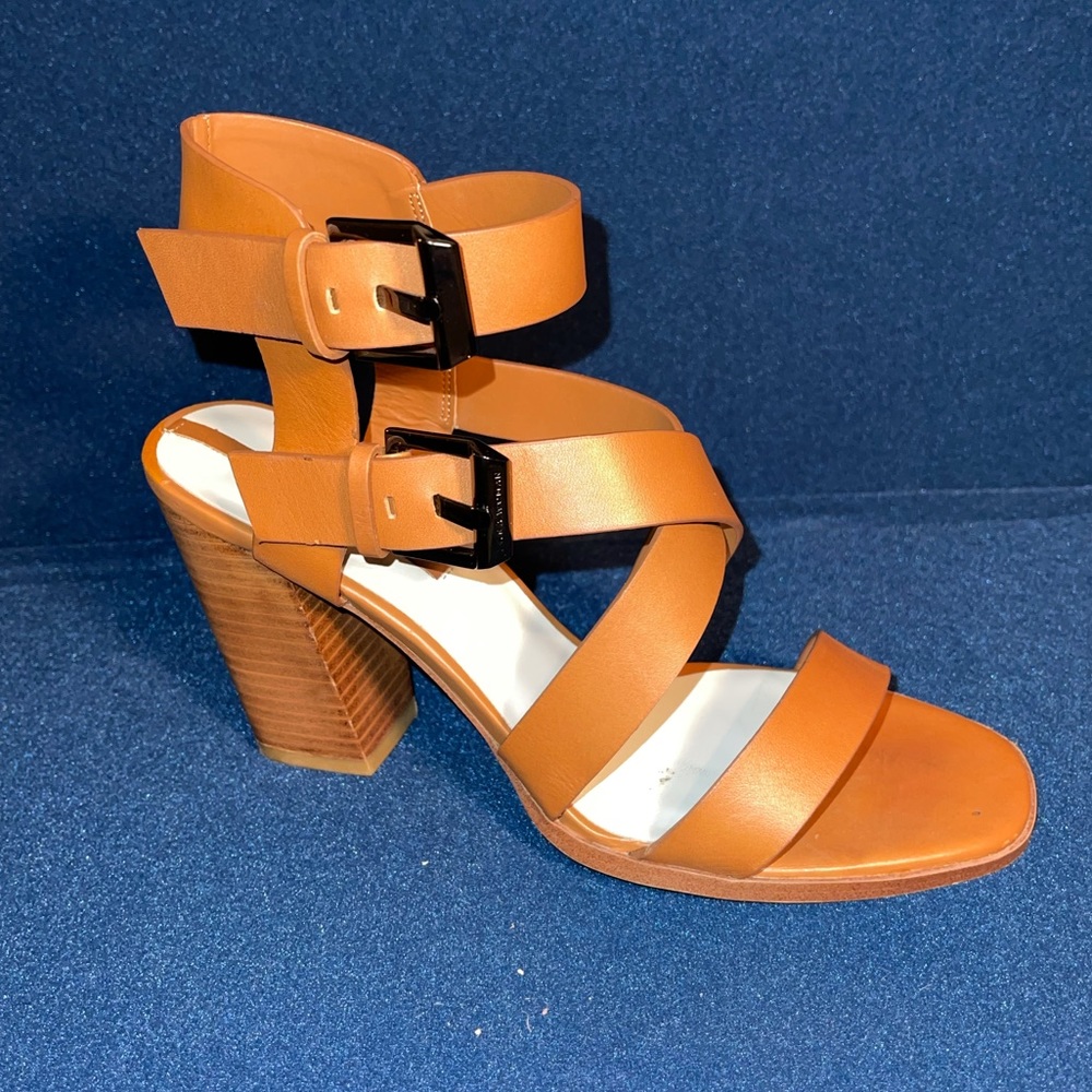 Zara Leather Strappy Heel Sandal